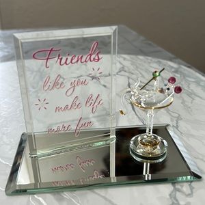 Original Designs by Glass Baron. Friends are fun Martini Mouse.